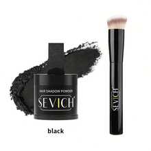 Sevich Hair Shadow Powder Set With Brush, Evenly Mixed Powder, Finely Applied To Instantly Cover Hair And Hair Roots, Waterproof Hair Powder Filler, Natural Styling - Black - View 1