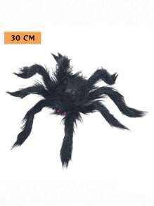1pc Halloween Realistic Hairy Spider Decoration Collection, Giant Spider Prop For Indoor/Outdoor/Yard/Patio/Windows, Creepy Decoration,Christmas