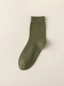 9 Pairs Men Solid Color Mid-Calf Socks, Soft & Comfortable, Versatile Long Socks Suitable For Daily Wear, Casual, Sports, Business, Autumn/Winter