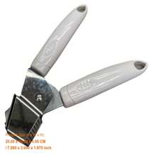 Premium Garlic Press Tool - Manual Crusher With Ergonomic Handle - Sleek White Design For Effortless Garlic Mincing