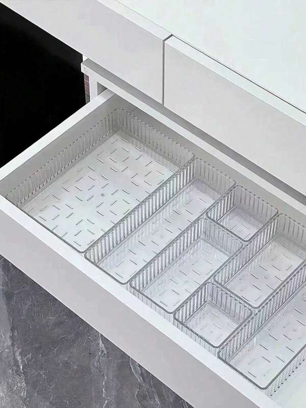 1/2/4/5/6/7PCS Drawer Cosmetic Organizer, Lipstick And Perfume Organizer, Dresser Skincare Organizer, Stackable Desktop Organizer, Multi-Functional Free Combination Display Organizer For Bathroom Mirror Cabinet Storage, Cosmetic Organiz