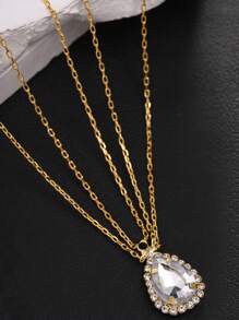 1pc Multi-Layer Water Drop Bride Wedding Hair Chain, Rhinestone Hair Jewelry, Sexy Headdress, Hair Accessories, Hair Jewelry, Head Pieces Jewelry
