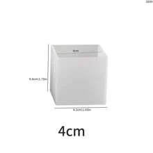 Pacote com 4 moldes de resina em cubo, 4 tamanhos, moldes quadrados de silicone transparente, 5/4/3/2 cm de profundidade, molde quadrado de silicone transparente para fundição de resina epóxi, moldes para preservação de flores