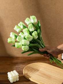 3/1 Stück künstliche Tulpe, PU-Tulpe, feuchtigkeitsspendende künstliche Tulpen für Fotografie, Dekoration, Haus, Garten, Hochzeit, Party, Muttertag, Ostern, Geburtstag, Frühling und Sommer, Heim, Schlafzimmer, Vase, künstliche Blumen, Outdoor Gartendekoration, Hochzeitsartikel, Partyzubehör