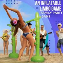 1 pieza Juego de Limbo inflable portátil - Kit de juego de Limbo inflable de PVC - Poste bajo portátil, adecuado para cumpleaños, bodas, despedidas de soltero y celebraciones en general - Diversión y poste de Limbo para fiestas de Año Nuevo, Día de San Valentín, Día de la Independencia