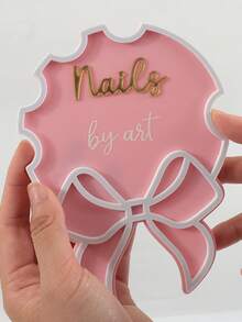 Recuzită fotografie Nail Art cu fundă, decorațiuni de fundal în stil INS, accesorii pentru afișarea unghiilor, la fel ca influencerii, instrumente de înaltă calitate pentru ședințe foto, consumabile pentru fundaluri foto cu ojă/model de mână