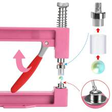 Mașină nouă de presă manuală pentru mărgele de perle, 4mm, 5mm, 6mm, 8mm, 10mm, set de accesorii pentru perle, instrumente DIY pentru artizanat