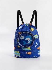 1pc Girls Aad Boys School Backpack Waterproof Large Capacity Sports Backpack With Shoe Compartment Fashion Solid Color Casual Backpack Suitable For Outdoor/Outing/Travel/Hiking/Stadium/Sports/University And Daily Commuting Use, Dry And Wet Separation - Ideal For Swimming Storage - Multicolor - View 9