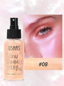 身体高光喷雾，速干不粘腻，液体闪光高光，持久亮泽，适合派对、音乐节妆容 - 彩色 - 查看 14