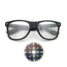 1 pieza Gafas divertidas de efectos especiales surtidas, gafas de difracción, para usar en Navidad, Acción de Gracias, San Valentín, fiestas de bodas, regalo dulce para feriados