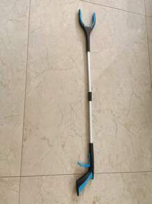 1 pieza Pinzas extensibles y plegables para recoger basura, pinzas de limpieza, agarrador de residuos domésticos