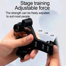 1pc Adjustable Anti-Slip Finger Resistance Trainer, 5-Finger Open Design Portable Hand Grip Strengthener, Basketball Training, Gym, Sports, Gym, Home Workout - Black - View 6
