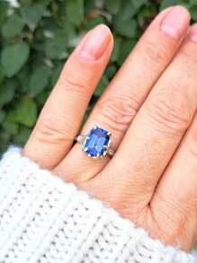Luxury Elegant Engagement Ring,Unique Rings Jewelry For Women Bridal Ring Anniversary Gift For Her(No Box )