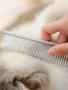 3pcs Stainless Steel Pet Grooming Brushes - For Dogs, Cats, Rabbits, Hamsters And Small Animals - Effective For Detangling, Deshedding And Grooming, Ergonomic Design, Durable For Long-Term Use, Pet Care Accessories