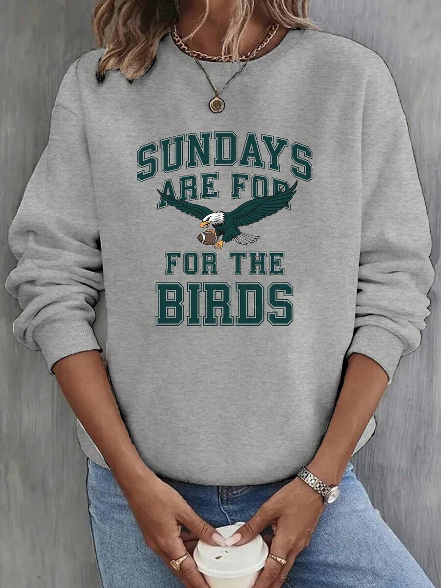 SUNDAYS ARE FOR THE BIRDS Women's Sweatshirt - 深灰色 - 查看 1