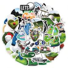 50 piezas Pegatinas de golf Pegatinas vinílicas estéticas para scrapbooking, diario, portátil, parachoques, monopatín, botella de agua, computadora, teléfono, dibujos animados, casco duro, pegatinas y calcomanías para automóvil