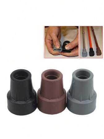 Trekking Pole Cap Walking Stick Crutch Cane Bottom Pads Cover Ferrule Non-Slip Foot Cover Trekking Pole Cane Crutch Chair