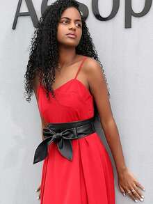 Women Obi Belt Fashion Wrap Around Wide Waistband Knotted Belt For Dress Halloween Costume - Multicolor - View 3