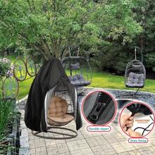 1pc Home Chair Cover Dustproof Hanging Chair Cover Waterproof Protective Cover Hanging Outdoor Swing Chair Hanging Chair Cover With Zipper Oxford Cloth Balcony Garden Lawn Chair Protective Cover Furniture Accessories 115x190cm Chair Cover Dustproof Hanging Chair Cover Waterproof Protective Cover