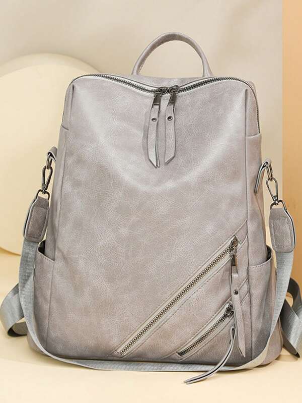 Fashionable Women's Travel Backpack With Large Capacity, Tassel Pendant, Anti-Theft Design