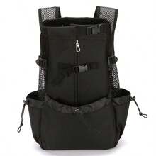 1pc Oxford Cloth Portable Pet Carrier Backpack, Suitable For Cats & Dogs Up To 30kg, Travel Friendly Cat Carrier Cat Backpack Bike Trailer