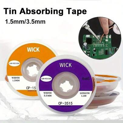 Dây hàn bện đồng dài 1,5m, dùng để hàn, tháo thiếc
