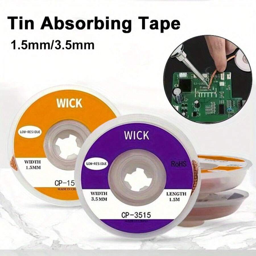 Dây hàn bện đồng dài 1,5m, dùng để hàn, tháo thiếc