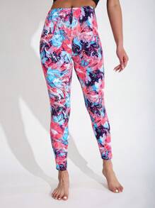 Pantalones deportivos informales elásticos para mujer, estampado floral, elegante y versátil, apropiado para uso diario, caminatas al aire libre, compras, fiestas, con opciones de varios colores, adecuado para primavera, verano y otoño