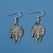 bandai 1pair Fashion Airship Pendant Earrings Classic Science Fiction Pendant Earrings Handmade Ship Accessories For Fans Gift