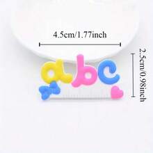 10pcs Cute Cartoon School Supplies Resin Pendant Set, Suitable For DIY Handicrafts, Scrapbook Decorative Arts And Handicraft Supplies - Multicolor - View 6