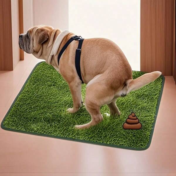 Reusable And Washable Dog Potty Pad, Odor-Resistant Synthetic Lawn, Suitable For Pet Training, Easy To Clean Anti-Slip Bottom Mat, Perfect For Indoor And Outdoor Use