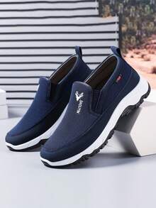 老北京风格休闲帆布鞋，软底防滑老年步行鞋，中老年男士，2000 年代春季风格情人节创意 - 彩色 - 查看 8