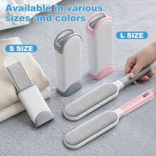 Magic Clothes Lint Remover, Reusable Pet Cat Hair Fur Roller Brush, Reusable Static Dusting Cleaning Brushes Manual Cleaner Tool, Double-Sided Electrostatic Lint Brush - Manual,Non-Electric Pet Hair Remover With Plastic Handle For Clothes & Furniture, Reusable Lint Brush