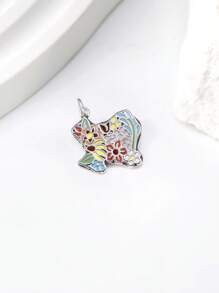 1pc Simple And Unique 925 Sterling Silver Enamel Texas Forged Charm DIY Pendant Delicate Jewelry Gift For Women Or Men