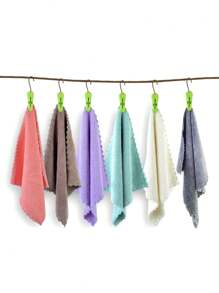 2/5/10pcs Makeup Remover Cloths, Cleansing, Reusable, Soft & Washable Coral Fleece Microfiber Washcloths / Towel For Face, Eye, Lips