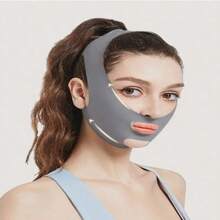 1 قطعة قناع وجه على شكل حرف V - رافع فوري للذقن المتدلي، داعم ذقن خفيف الوزن وراحة، نحت التماسيك الشبابية ، تصميم قابل للتنفس ومحكم، للاستخدام المنزلي، نحت ورفع خط الفك، ملحق مساعد على النوم - متعدد الألوان - مشاهدة 5