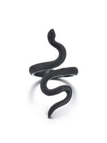 1枚时尚独特盘绕蛇形金属戒指