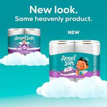 Angel Soft Toilet Paper With Fresh Lavender Scented Tube, 8 Mega Rolls = 32 Regu - 1 - View 4