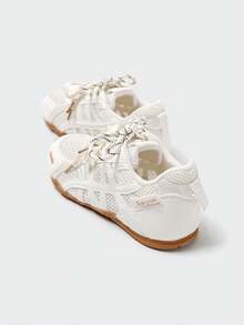 MASKERT 女士多功能时尚休闲运动鞋，网眼橡胶鞋底，休闲跑步鞋，透气舒适，日常搭配 - 白色 - 查看 4