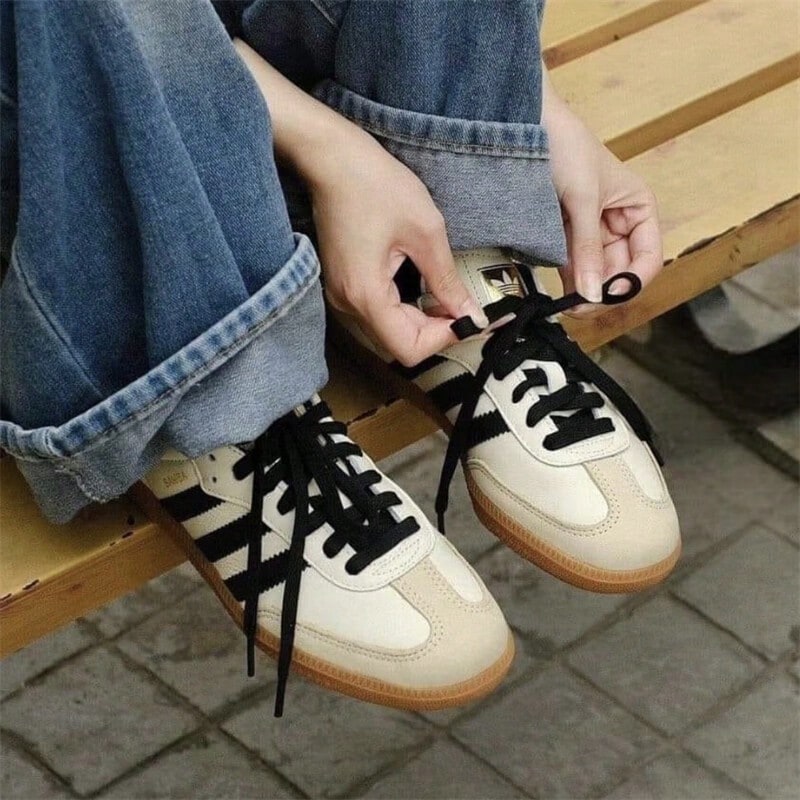 Adidas Originals Unisex Sneakers, 2026 Spring New Samba OG Fashion Casual Sports Shoes, Low-Top T-Toe Shoes ID0478 - Khaki - View 1