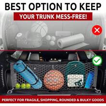 Envelope Style Trunk Mesh Cargo Net - For  Grand Cherokee 2011-2025 Car Accessories - Premium Trunk Organizers And Storage - SUV Truck Cargo Nets - Vehicle Carrier Organizer For Cherokee WK