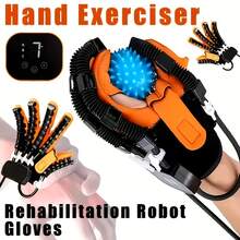 [Última actualización] Accesorios 6 en 1 | Modelo 2025 | Guantes de entrenamiento de masaje de mano inteligente de color naranja, guantes de entrenamiento de la función de la mano, regalo para personas mayores, regalo pensativo, regalo de Navidad perfecto, regalo de Acción de Gracias ideal - Versión de goma plus para mano izquierda - Ver 11