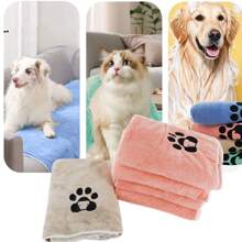 1 confezione di asciugamani ultra-fini in fibra per cani, 50x95cm, super assorbenti e morbidi, asciugamano per toelettatura di animali domestici, adatto per cani grandi, medi o piccoli come prodotti perfetti per doccia e bagno per cani