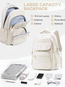New School Backpack, Laptop Backpack Fits 14-15.6 Inch Notebook For Girl Boy, Lightweight Durable School Bookbag, Water Resistant Schoolbag Book Bag