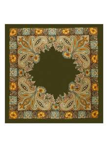 1 pezzo Foulard quadrato in stile paisley per donna, moda versatile per danza di strada, feste, ciclismo, bracciale, fascia, cravatta da collo, decorativo in seta, adatto per uso quotidiano in tutte le stagioni