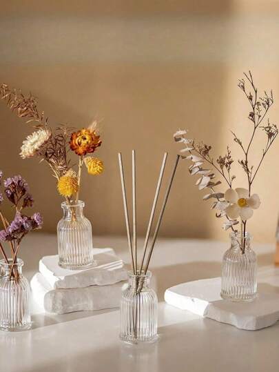 1Set Vintage Mini Flower Vase, Various s, Small Bud Vase Centerpieces,Clear Pot Carving Perfect Rustic Wedding, Gathering Tafel ation,Home ,Flower Vase,Centerpiece,Table Moderne Bohemian Room Glass view 10