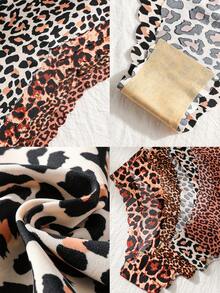 5件装女士无缝低腰性感豹纹比基尼内裤，舒适适合健身运动内衣