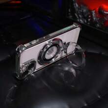 Funda de teléfono transparente, a prueba de agua y golpes, resistente a los arañazos, con soporte magnético en las 4 esquinas anti-caída para Poco X7 Pro/X6Pro/X5/X4 GT/X3Pro/F7Pro/F7Ultra/F6Pro/F5 Pro/F4/F3/M6 Pro/C61/C65/C75