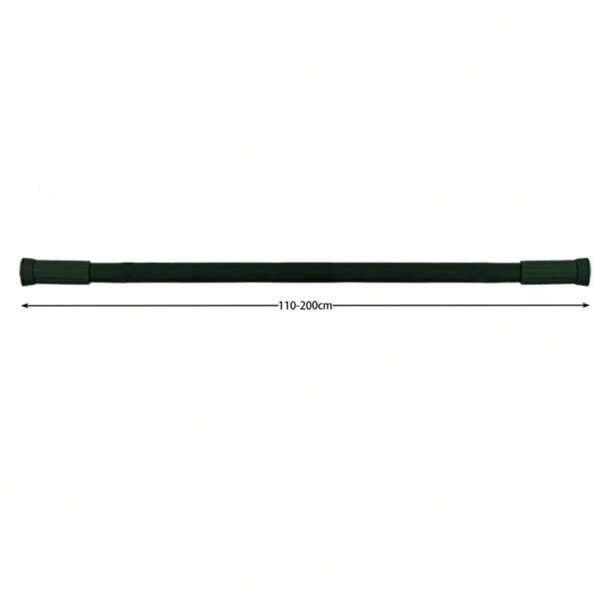Barra de ducha negra (110 cm - 200 cm)