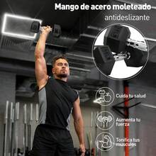 Par de Mancuernas, Juego de Mancuernas, Pesas Para Ejercicio En Casa, Juego de Mancuernas Para Ejercicio, Cubierta de Caucho, Mango de Acero Moleteado, Mancuernas de 5,10,15, 20, 25 Lbs - 10 libras - Ver 4